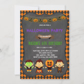 ハロウィンバースデーテーマ招待状 招待状 (正面)