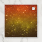 ハロウィンバースデーパーティーウィッチ幽霊オレンジ フェイバータグ (裏面)