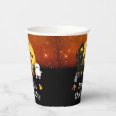 ハロウィンバースデーパーティーウィッチ幽霊オレンジ 紙コップ (左)