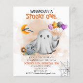 ハロウィンバースデーパーティーキッズ不気味ワン幽霊 (正面)