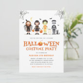 ハロウィンバースデーパーティーキッズ不気味招待状 招待状 (スタンド正面)
