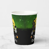 ハロウィンバースデーパーティースモンスターズ緑 紙コップ (左)