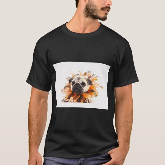 ハロウィンパグ Tシャツ (正面)