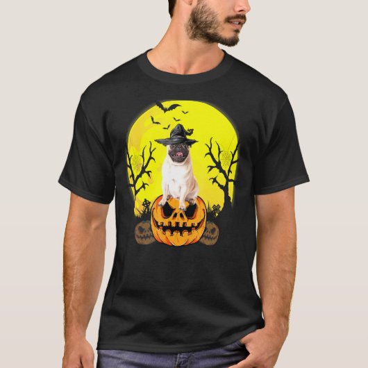 ハロウィンパグ Tシャツ (正面)