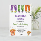 ハロウィンパジャマパーティの招待状 招待状 (スタンド正面)