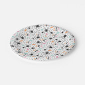 ハロウィンパステルスパイダーズお洒落EEK ペーパープレート (アングル)