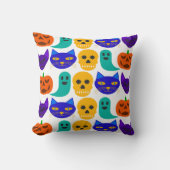 ハロウィンパターンの枕 クッション (正面)