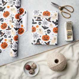 ハロウィンパターンデザイン ラッピングペーパー