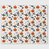 ハロウィンパターンデザイン ラッピングペーパー (フラット)