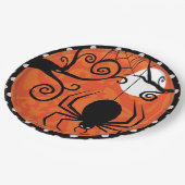 ハロウィンパターンプレート ペーパープレート (アングル)