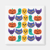ハロウィンパターンマグネット マグネット (正面)