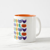 ハロウィンパターンマグ ツートーンマグカップ (正面右)