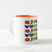 ハロウィンパターンマグ ツートーンマグカップ (正面左)