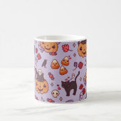 ハロウィンパターン装飾 コーヒーマグカップ (中央)