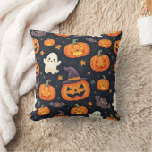 ハロウィンパターン（の模様が）あるデー枕（編集） クッション (ブランケット)