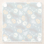 ハロウィンパターン ガラスコースター (裏面)