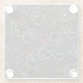 ハロウィンパターン ガラスコースター (裏面)