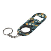 ハロウィンパターン キーホルダー栓抜き (正面アングル)