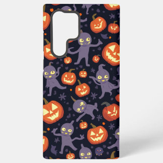 ハロウィンパターン ギャラクシーケース SAMSUNG GALAXY S22 ULTRAケース