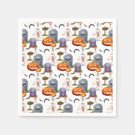 ハロウィンパターン  スタンダードカクテルナプキン