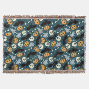 ハロウィンパターン スローブランケット