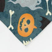 ハロウィンパターン フリースブランケット (角)