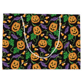 ハロウィンパターン ラージペーパーバッグ (裏面)