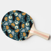 ハロウィンパターン 卓球ラケット (横)