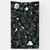 ハロウィンパターン 横断幕 (縦)