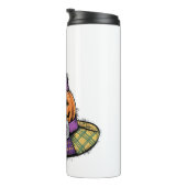 ハロウィンパッチワークの魔女不気味帽子 タンブラー (回転右)