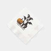 ハロウィンパピー 縁ありカクテルナプキン (角)