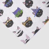 ハロウィンパレードの仮装 黒猫9匹 薄葉紙 (詳細)