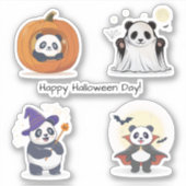 ハロウィンパンダコレクション シール (正面)