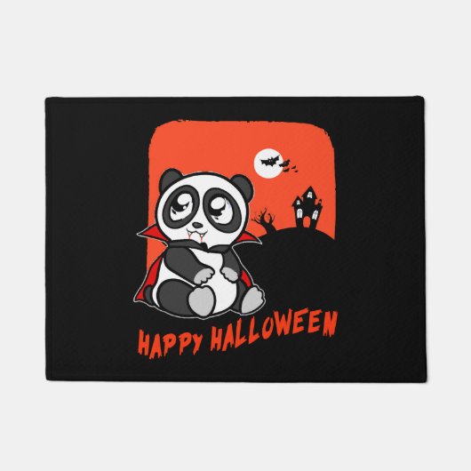ハロウィンパンダ ドアマット (正面)