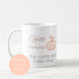 ハロウィンパンプキンの秋のブランディング ブティック向け コーヒーマグカップ