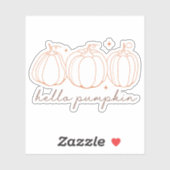 ハロウィンパンプキンコンターカスタムカット  シール (シート)
