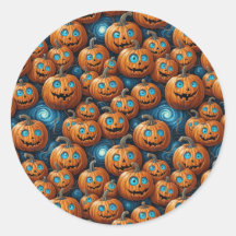ハロウィンパンプキンステッカー
