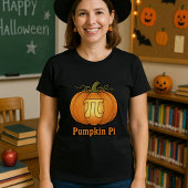 ハロウィンパンプキンパイの数学ジョークTシャツ 数学好きの先生へのプレゼントに Tシャツ