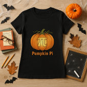 ハロウィンパンプキンパイの数学ジョークTシャツ 数学好きの先生へのプレゼントに Tシャツ