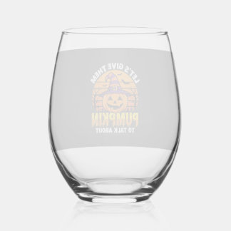 ハロウィンパンプキンパロディデザイン2 (1)_1 ステムなしワイングラス
