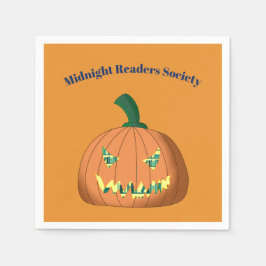 ハロウィンパンプキンブッククラブ スタンダードカクテルナプキン