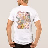 ハロウィンパンプキン秋の季節 トライブレンドTシャツ (裏面)