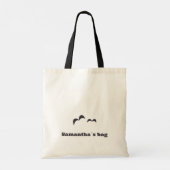 ハロウィンパーソナライズされたのトリックまたはトリートバッグ トートバッグ (裏面)