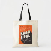 ハロウィンパーソナライズされたのトリックまたはトリートバッグ トートバッグ (正面)