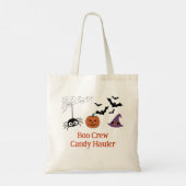 ハロウィンパーソナライズされたのトリックまたはトリートバッグ トートバッグ (裏面)