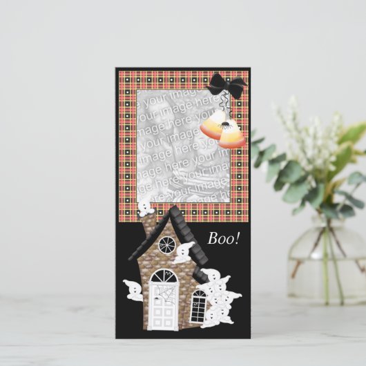 ハロウィンパーソナライズされたのフォトカード (スタンド正面)