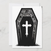 ハロウィンパーソナライズされたの墓石 招待状 (裏面)