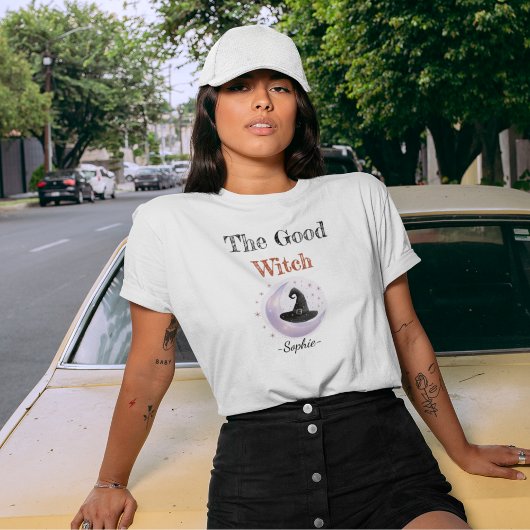 ハロウィンパーソナライズされたのTシャツ – 良い魔女 Tシャツ