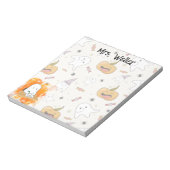 ハロウィンパーソナライズされたをテーマにした幽霊 ノートパッド (回転)