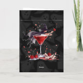 ハロウィンパーソナライズされたカード – 不気味 & Witchy カード (裏面)